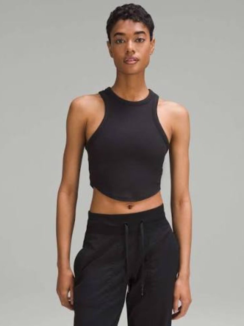 Lululemon Hold Tight Cropped Tank Black Size 10
